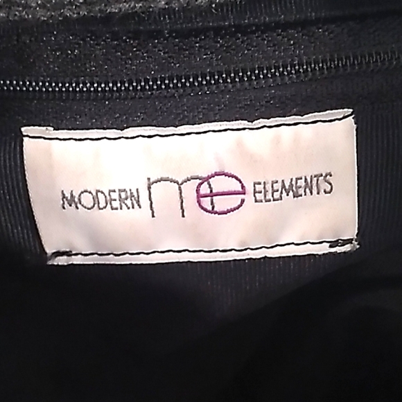 Modern Elements Gray Wool Feel Shoulder Bag. - Picture 7 of 8